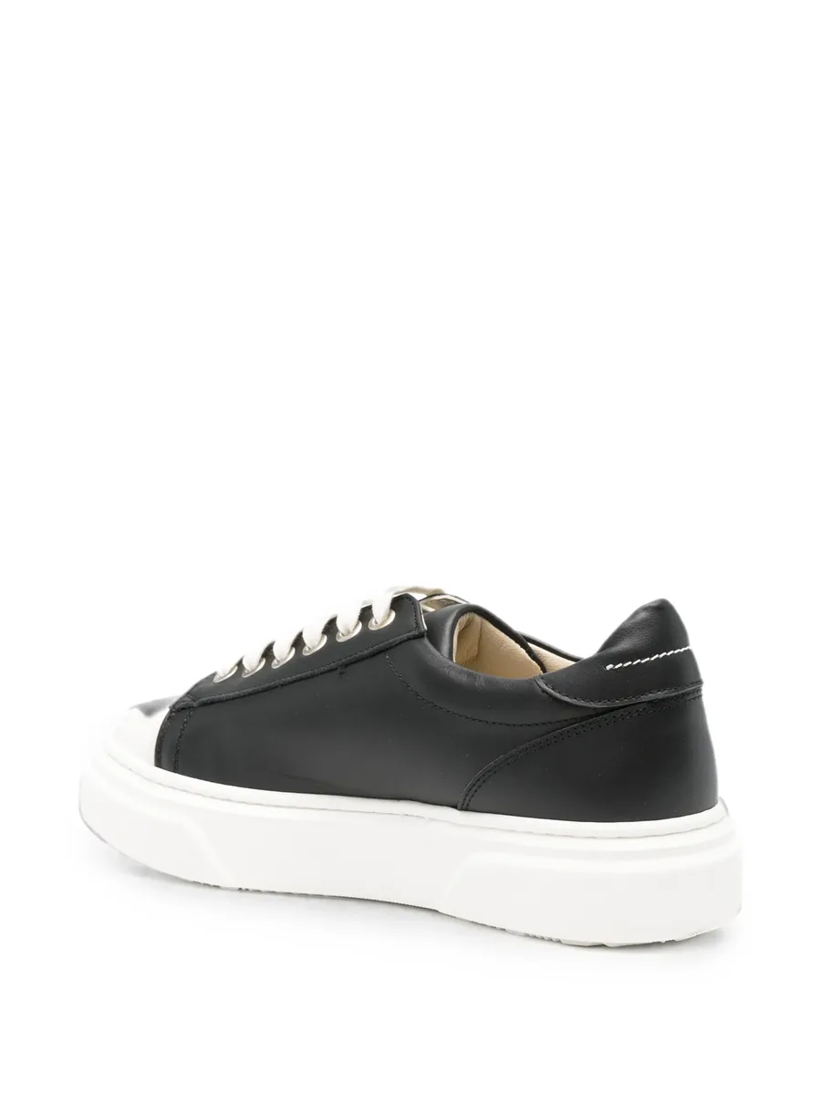 logo-embossed panelled sneakers 3