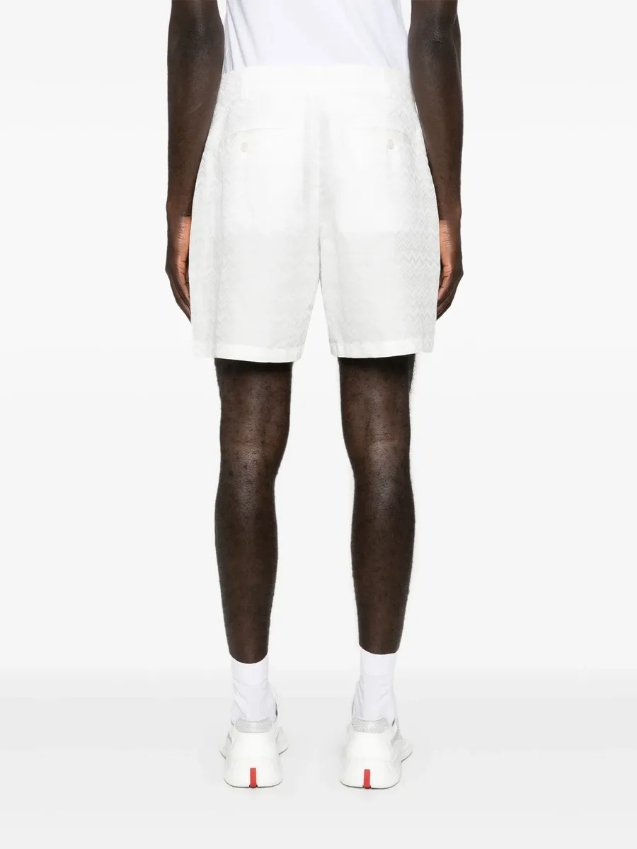zigzag-jacquard bermuda shorts 7