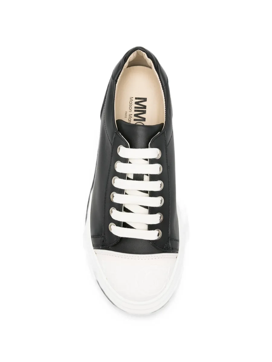 logo-embossed panelled sneakers 6