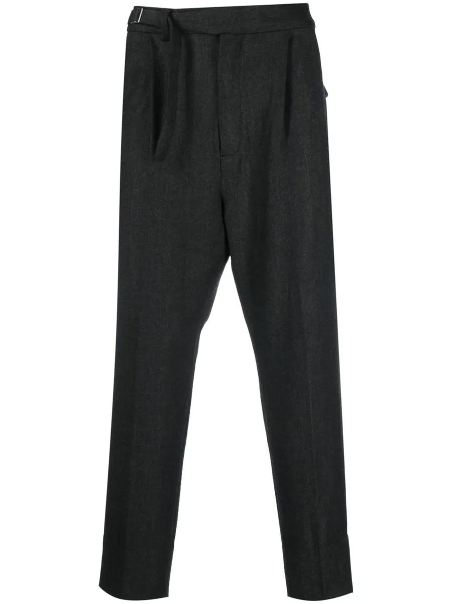 cropped tapered-leg trousers 1