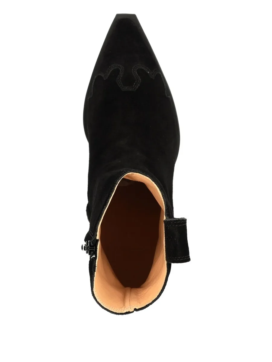 CPH238 suede pointed-toe zip boots 7