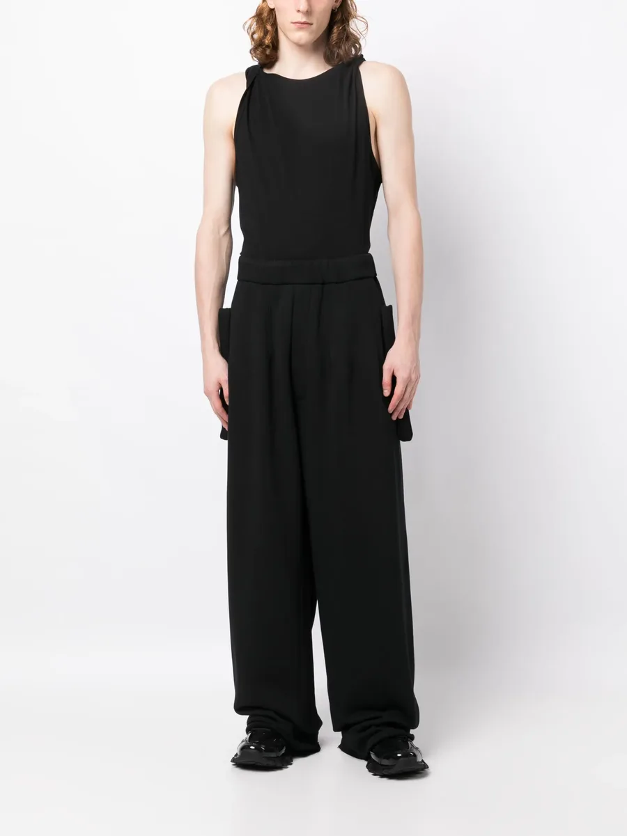 detailed-pocket wide-leg trousers 3