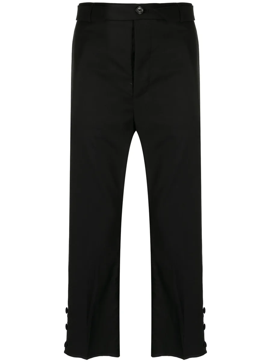 x ANOWHEREMAN cropped-leg trousers 1