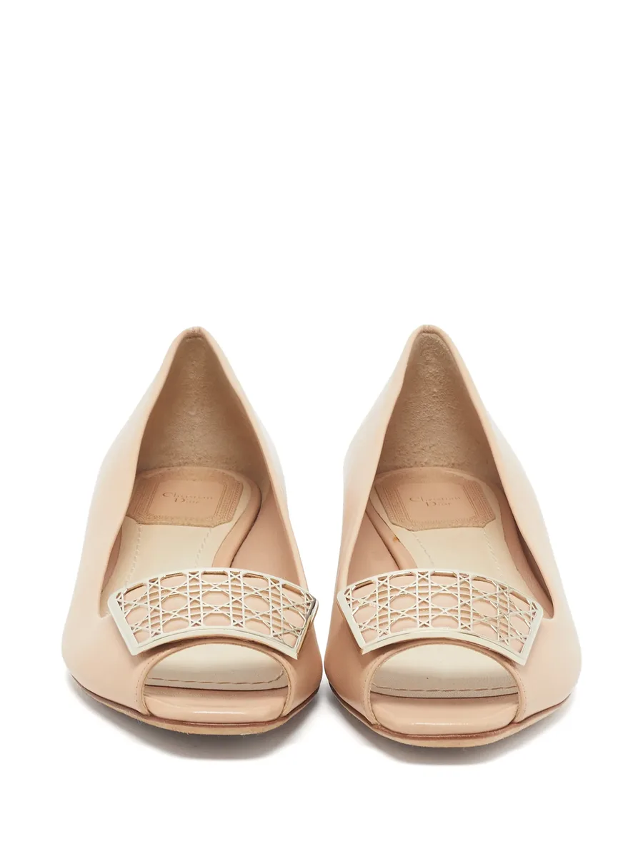 Cannage plaque ballet flats 7