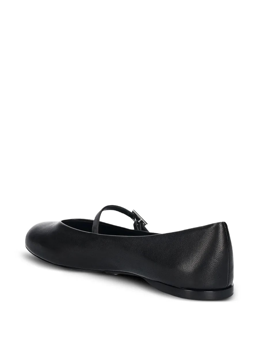 buckle-strap leather ballet flats 5