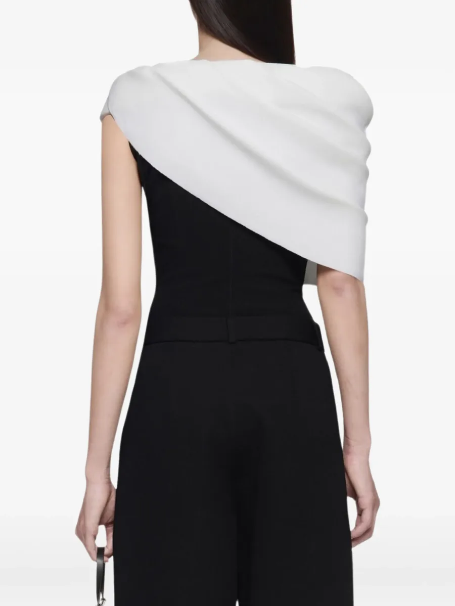 Lidia off-shoulder draped bodysuit 6