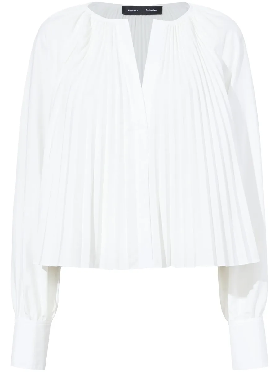 Monica pleat-detailing blouse 2