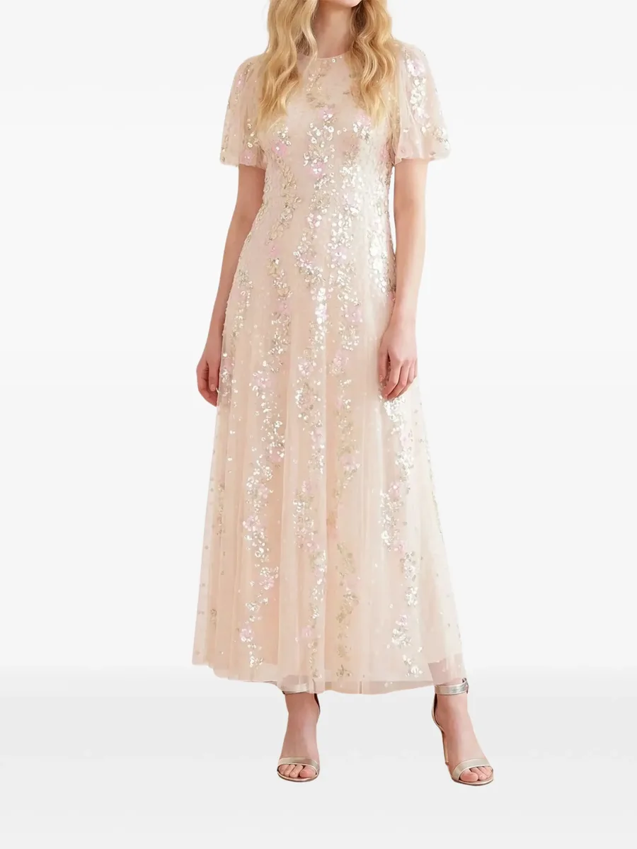 Confetti round-neck maxi dress 3