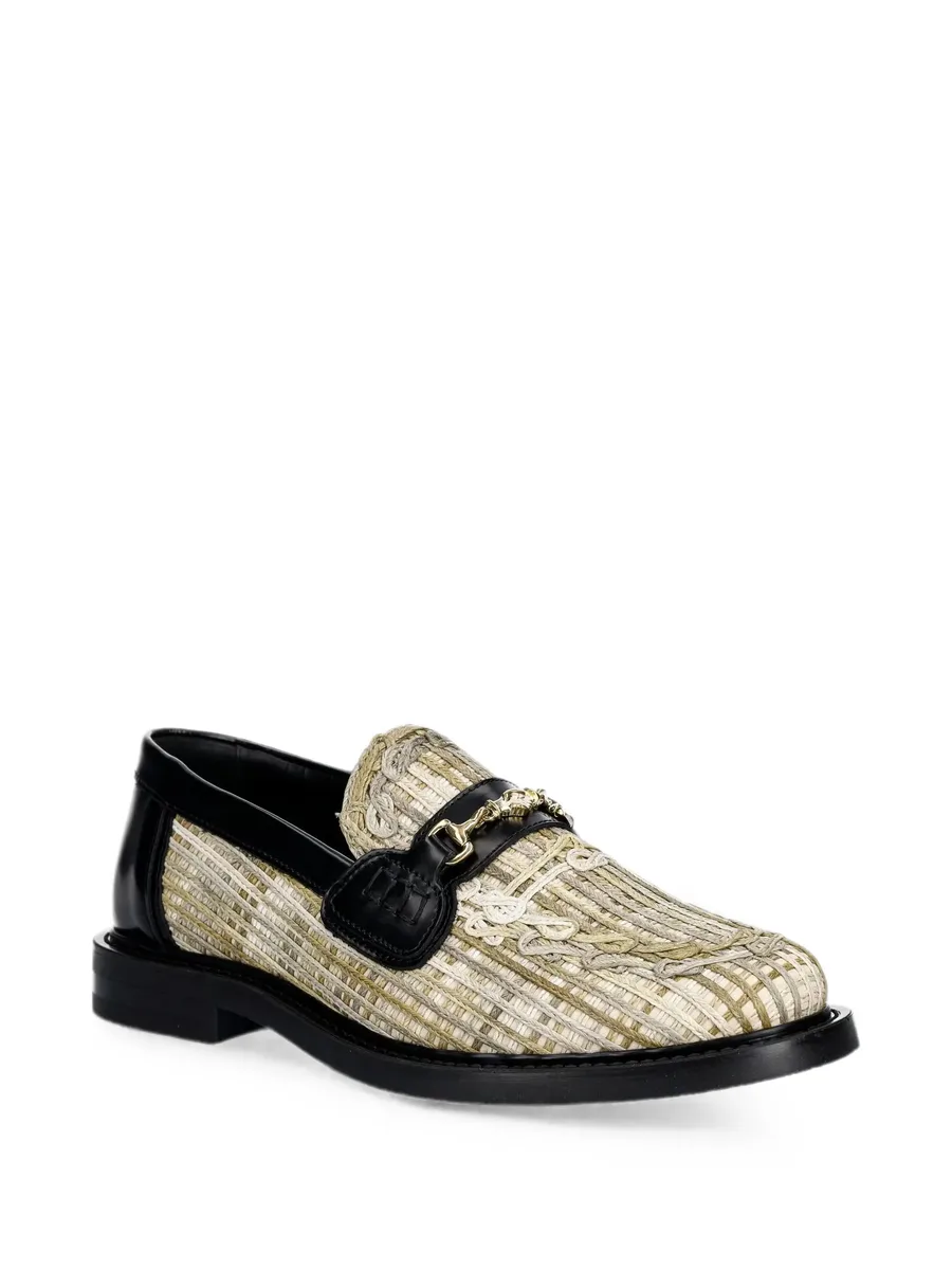 Panier woven horsebit loafers 3