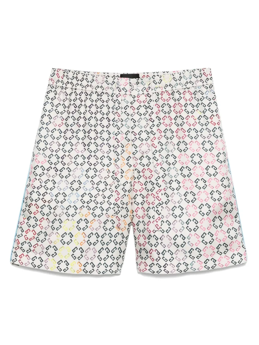 logo-print shorts 1