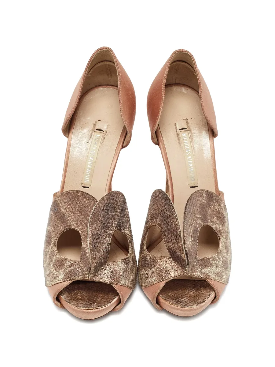 textured leather sandals 7
