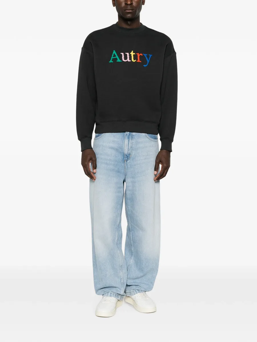 logo-embroidered sweatshirt 2