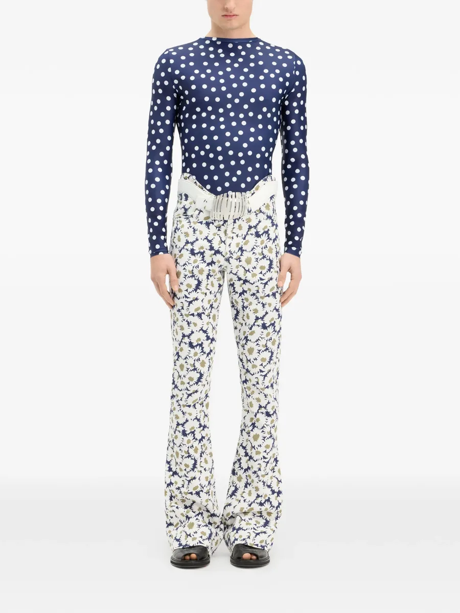 polka dot long sleeves top 12