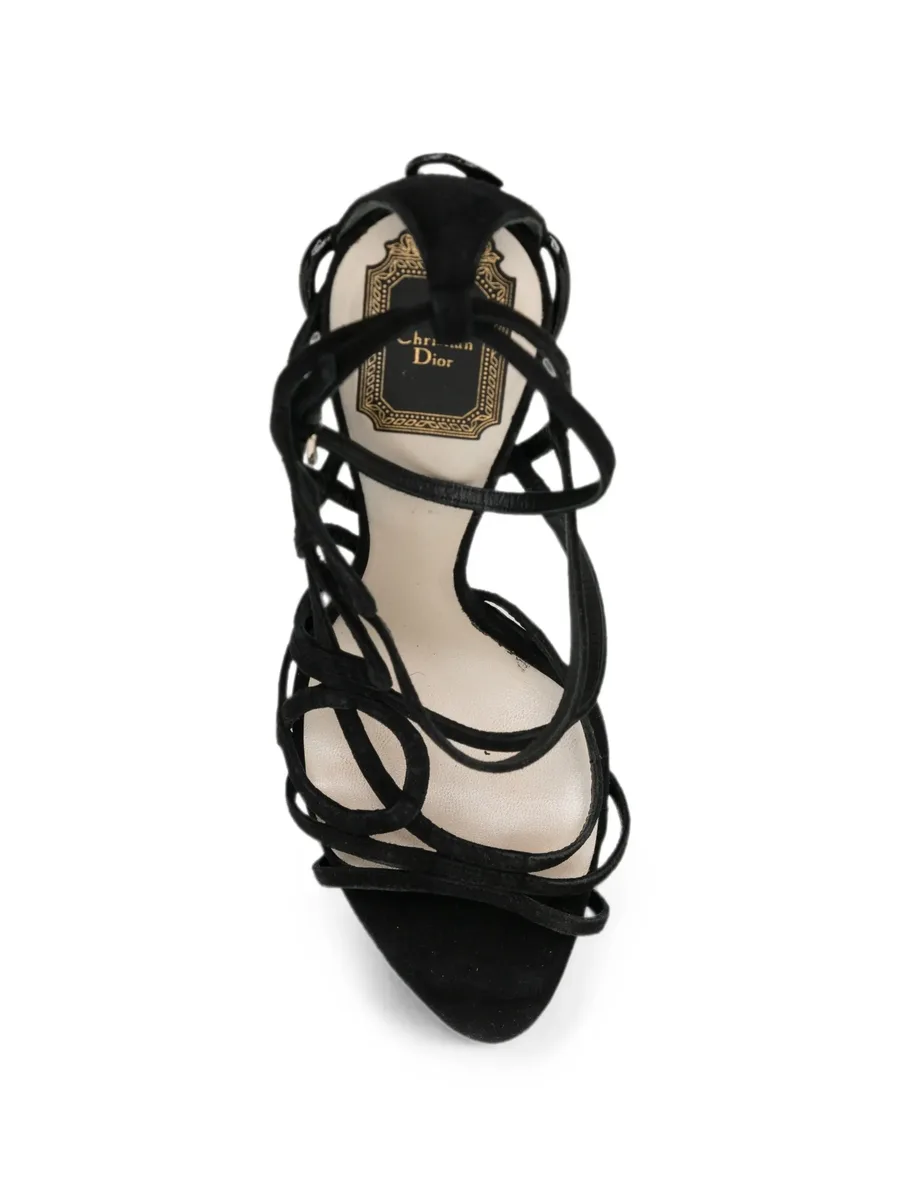 120mm strappy cage sandals 8