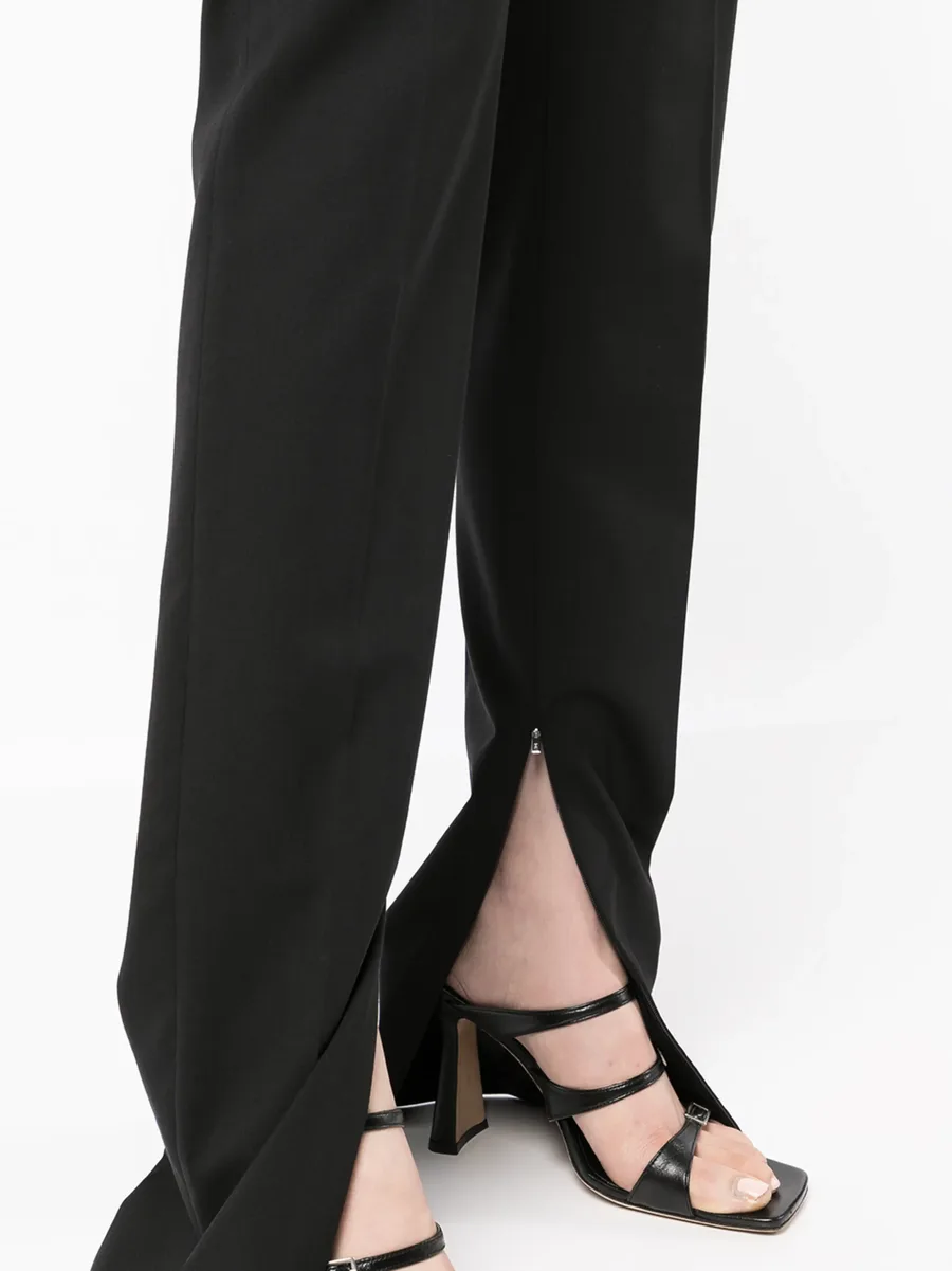 slim-fit reveal-leg trousers 9