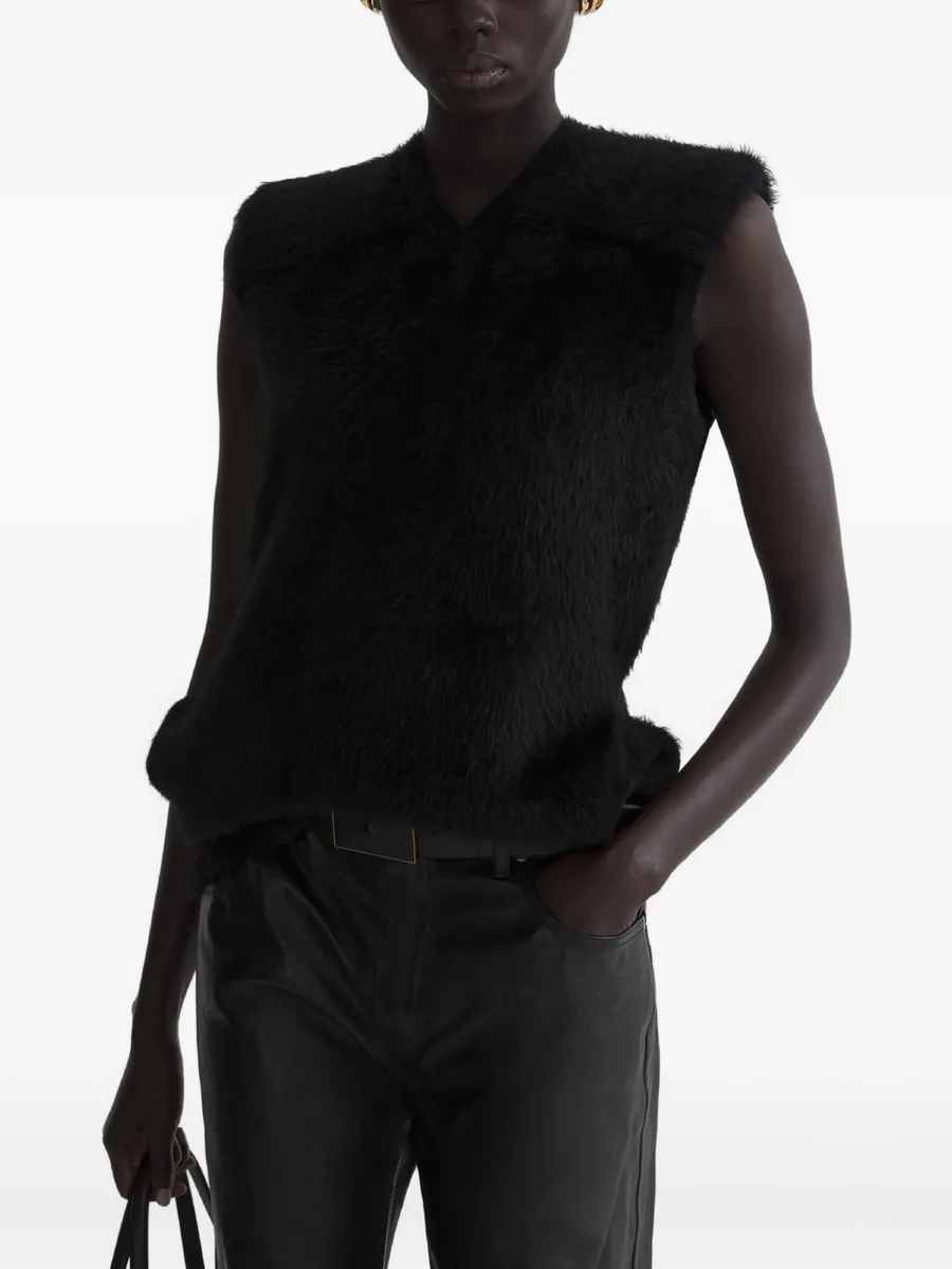 brushed-knit sleeveless top 2