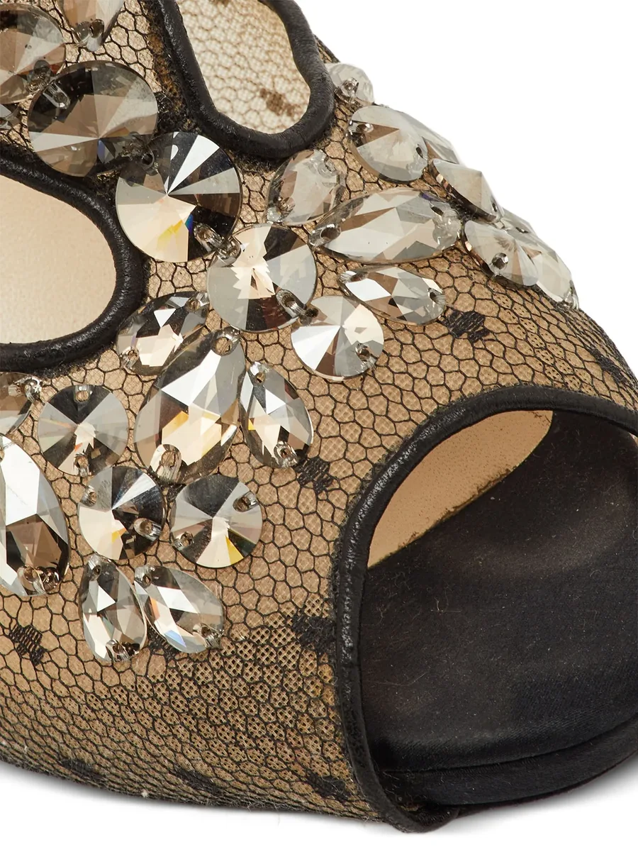 mesh cut-out sandals 9