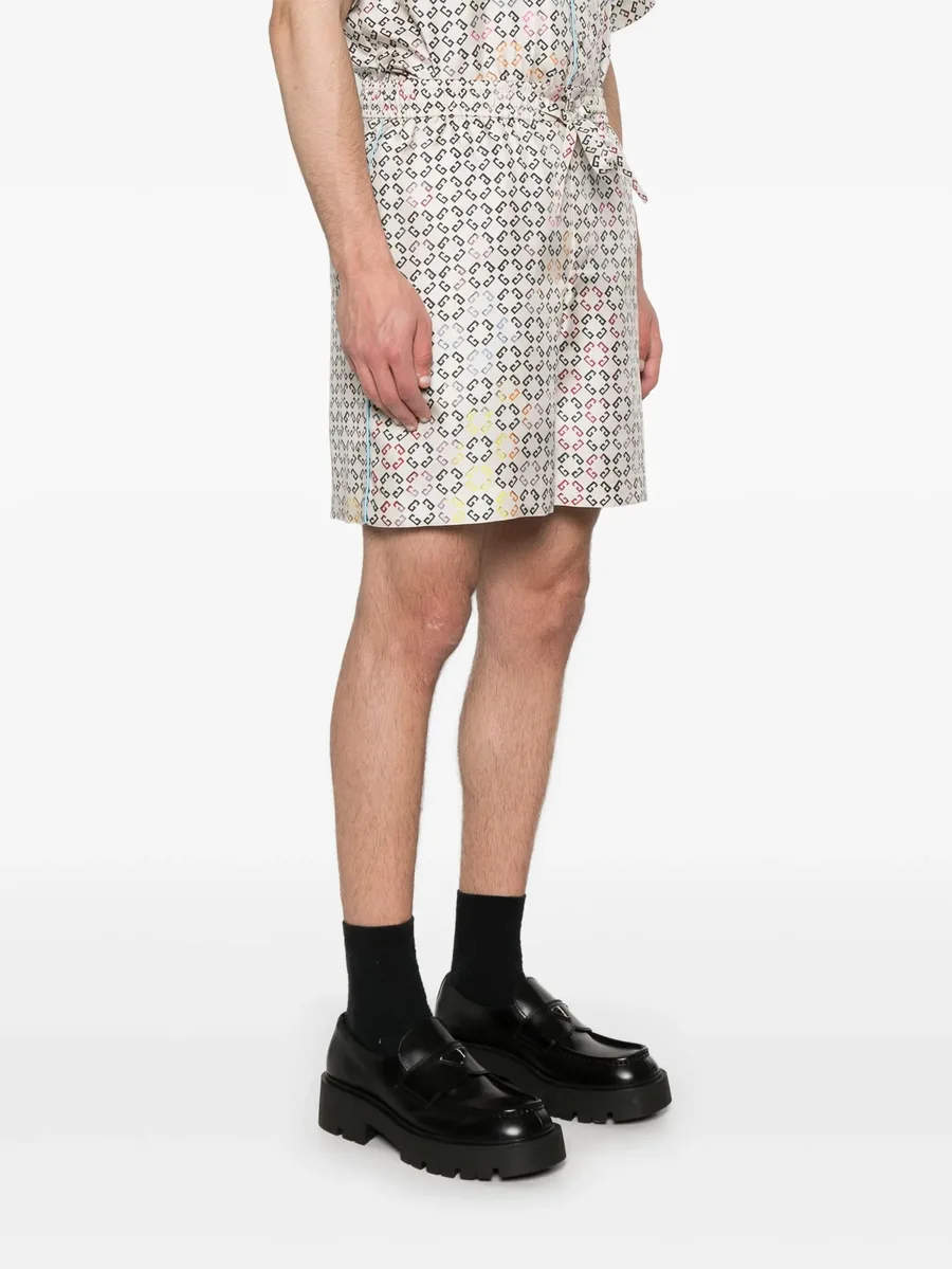 logo-print shorts 6