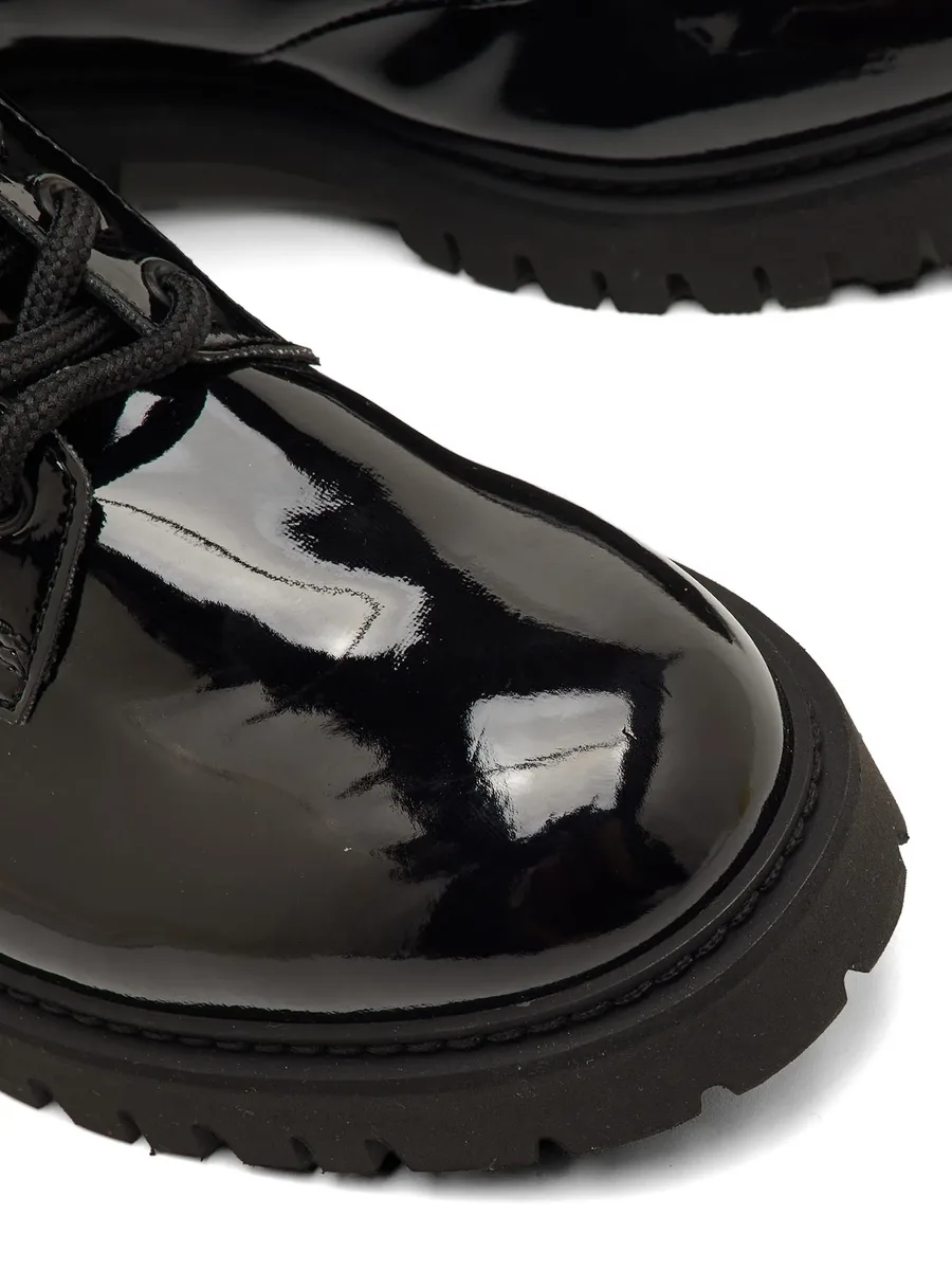 logo-insert lace-up boots 10
