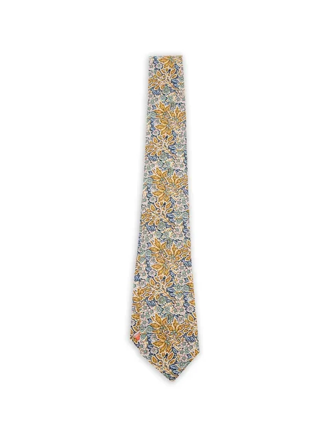 floral-pattern tie