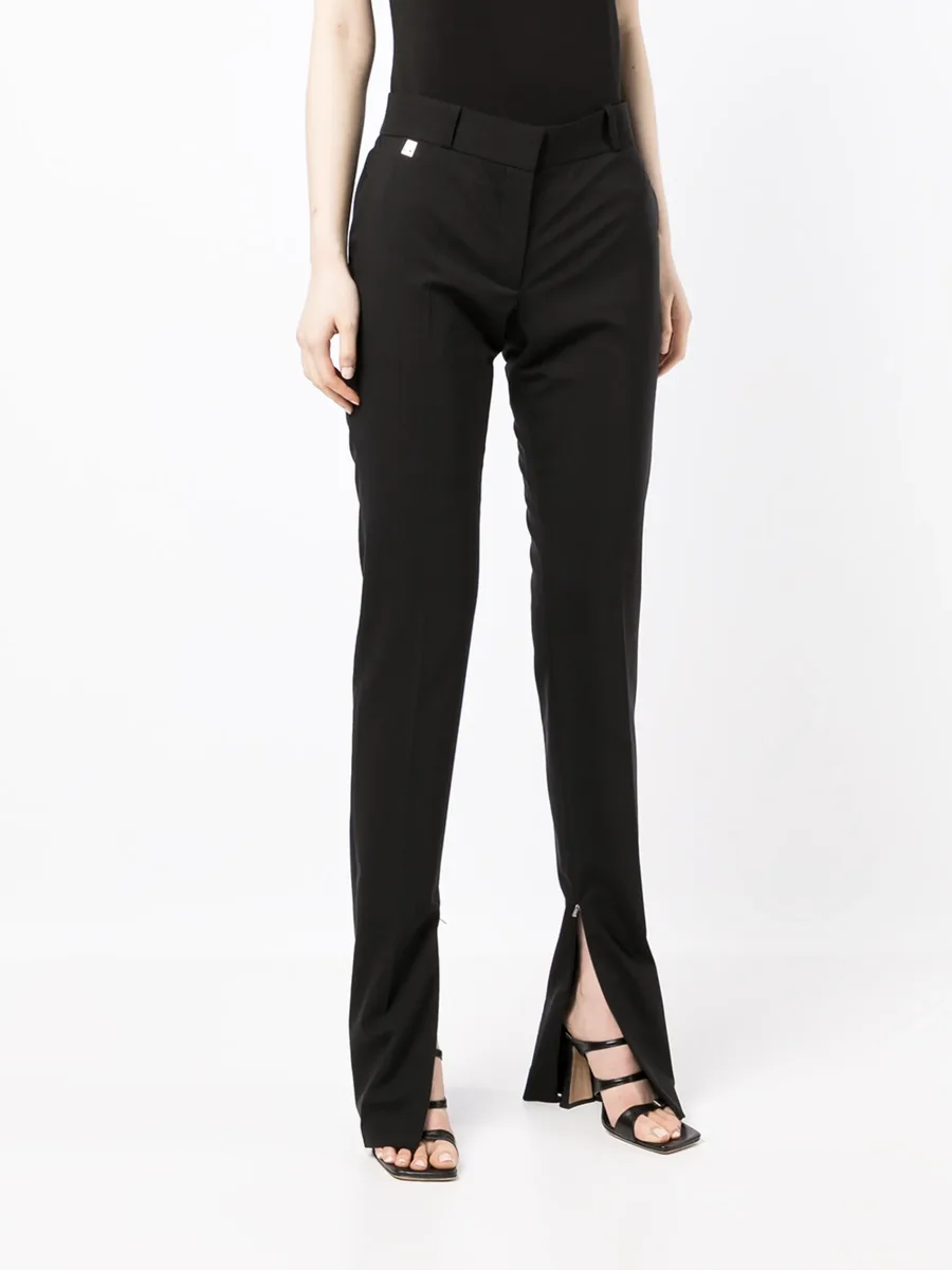 slim-fit reveal-leg trousers 5