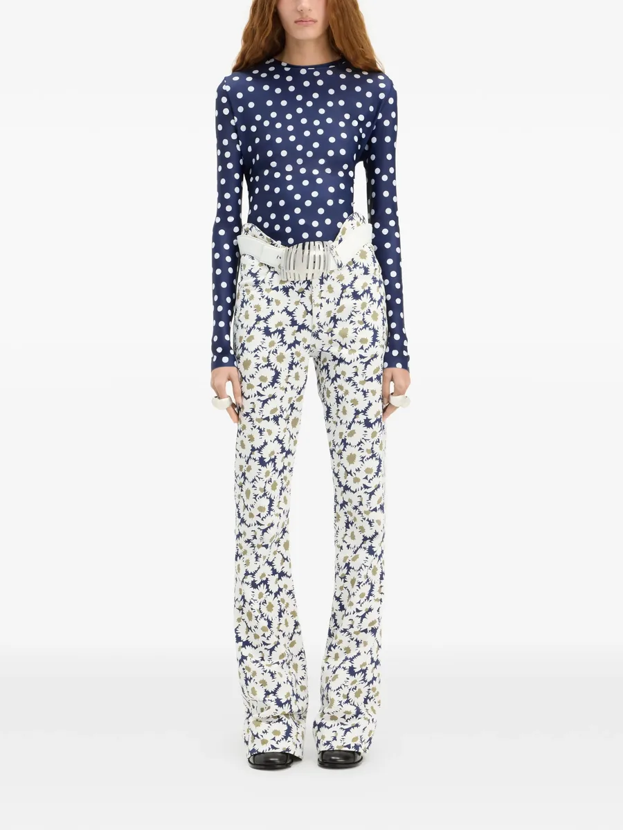 polka dot long sleeves top 4