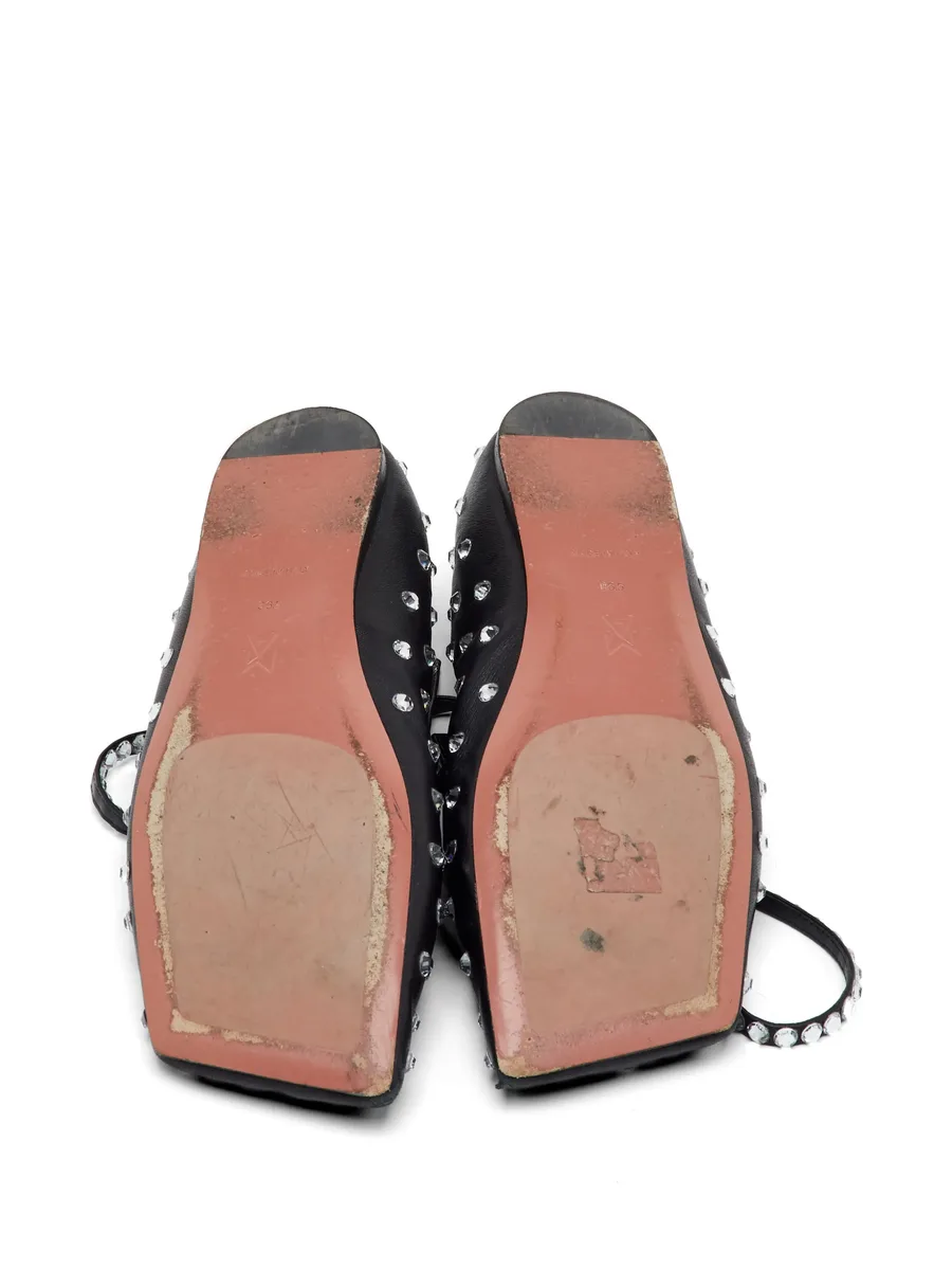 Ane crystal-embellished ballet flats 5