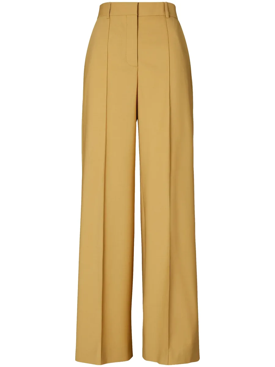 wide-leg wool trousers 1