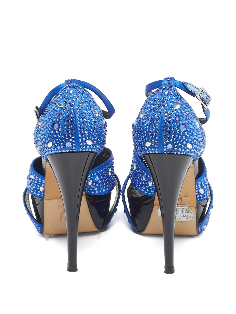 Alicia crystal-embellished platform sandals 5