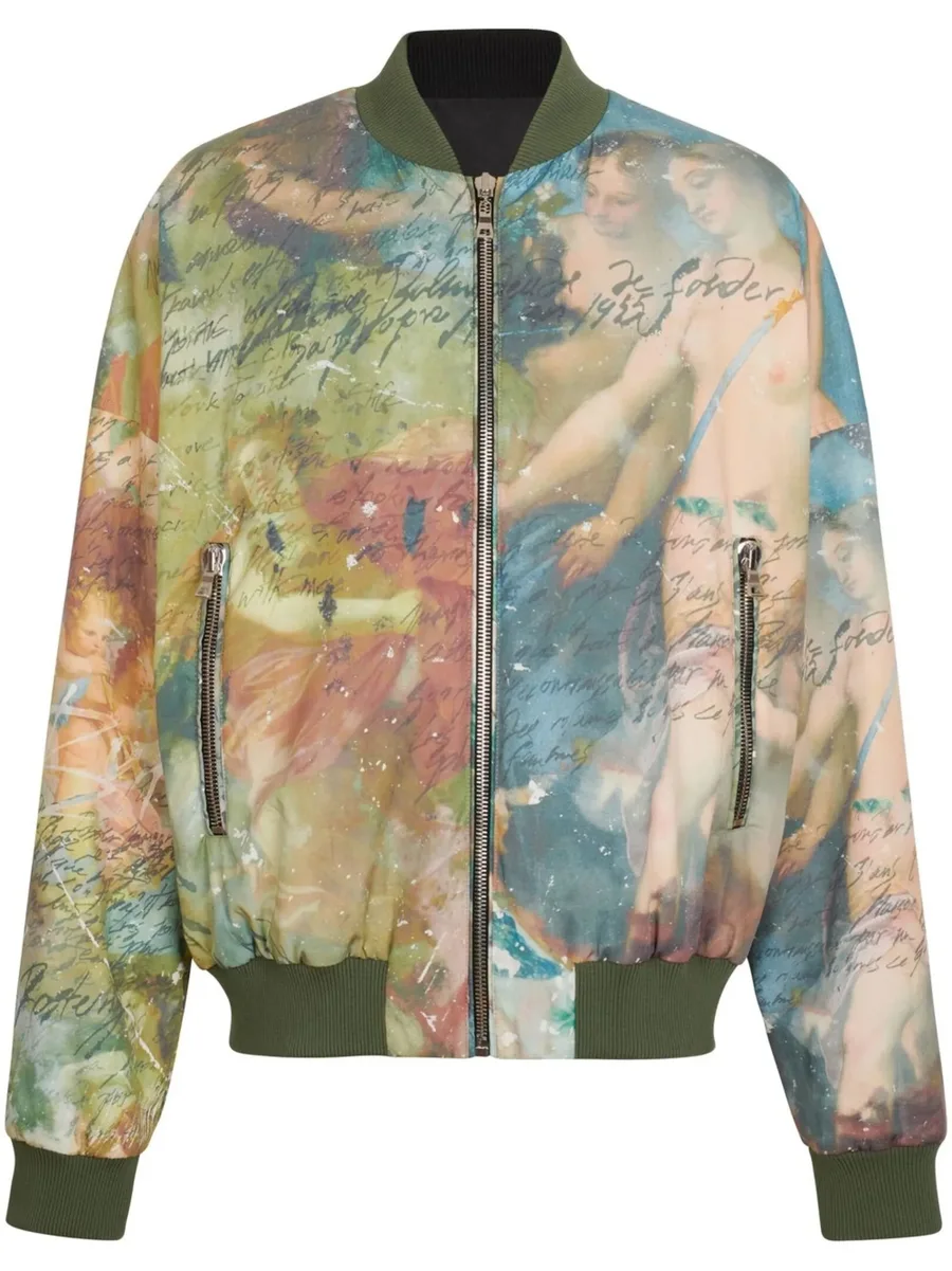 painting-print reversible bomber jacket 1