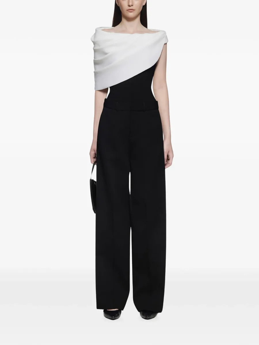 Lidia off-shoulder draped bodysuit 2