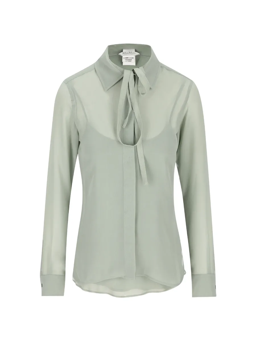 tie-neck top 1