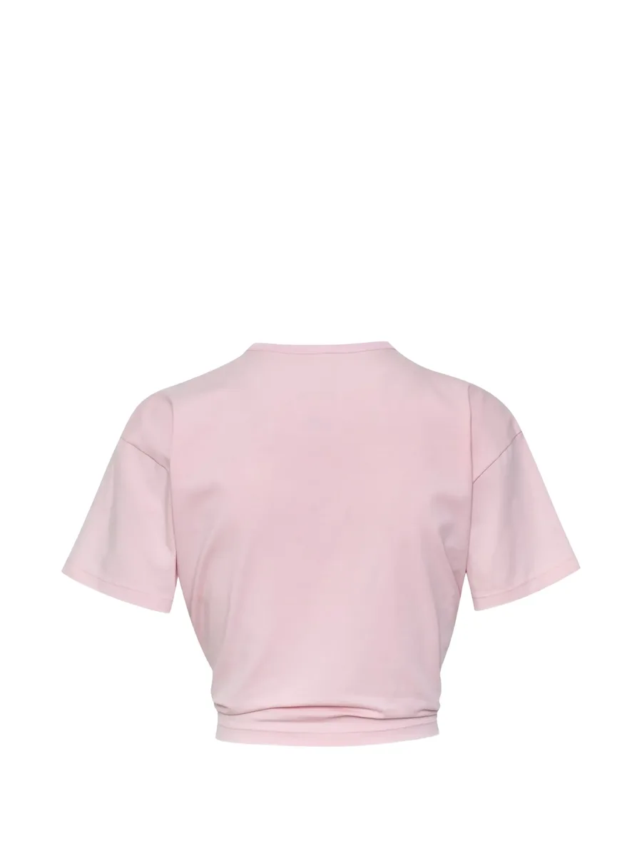 Tika ruched ring-detail T-shirt 10