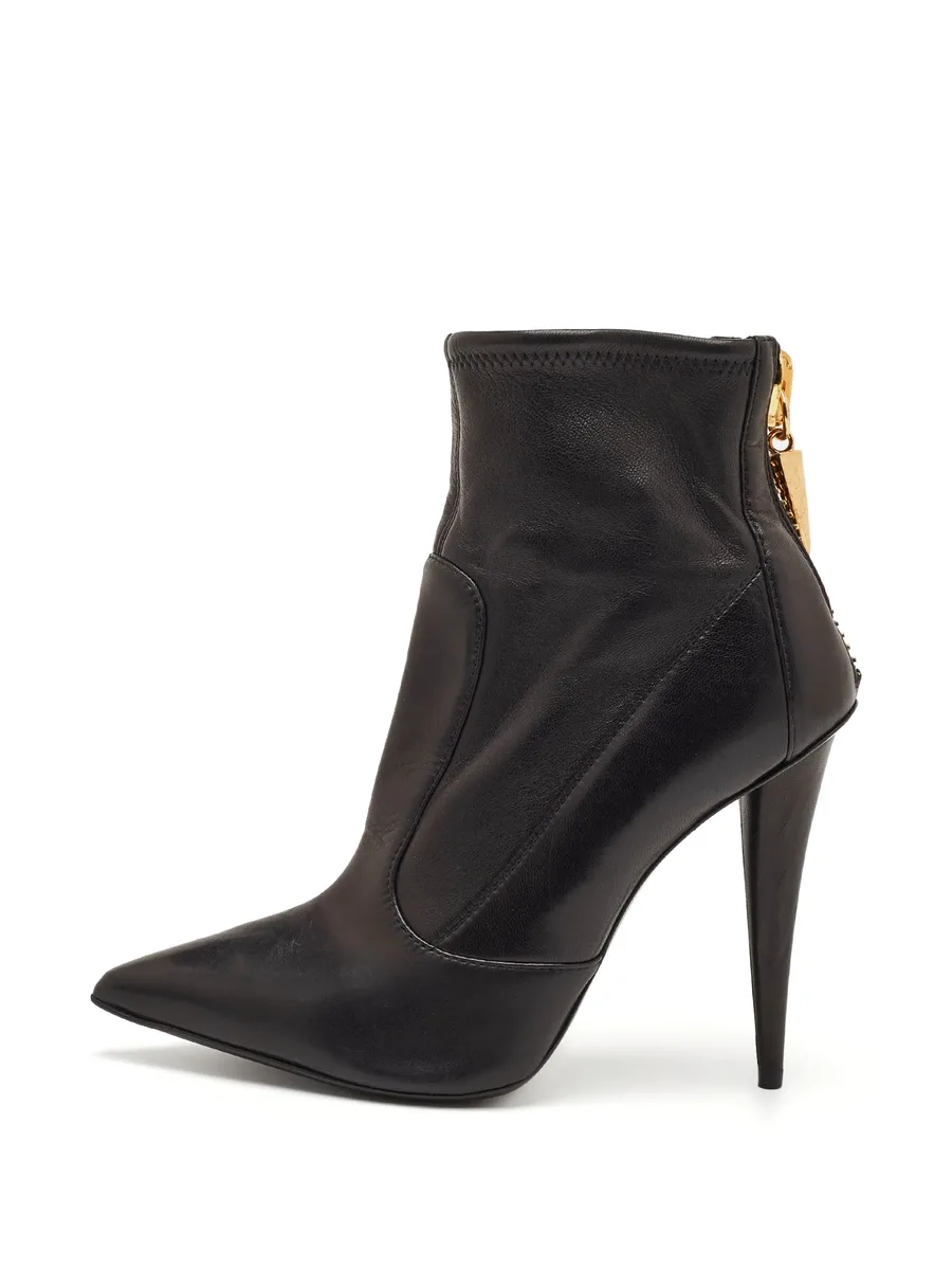 pointed-toe ankle boots 1