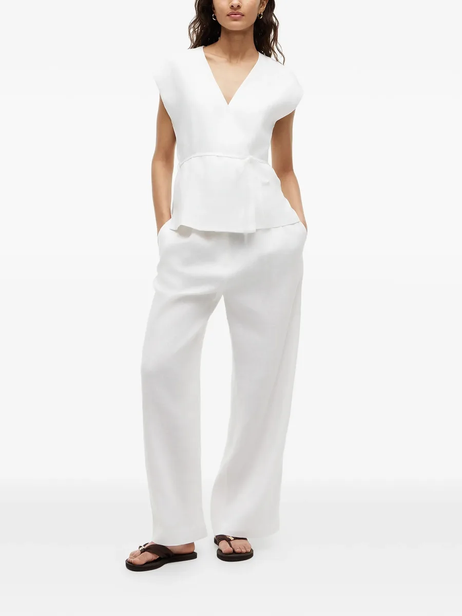 wrap-style sleeveless blouse 4