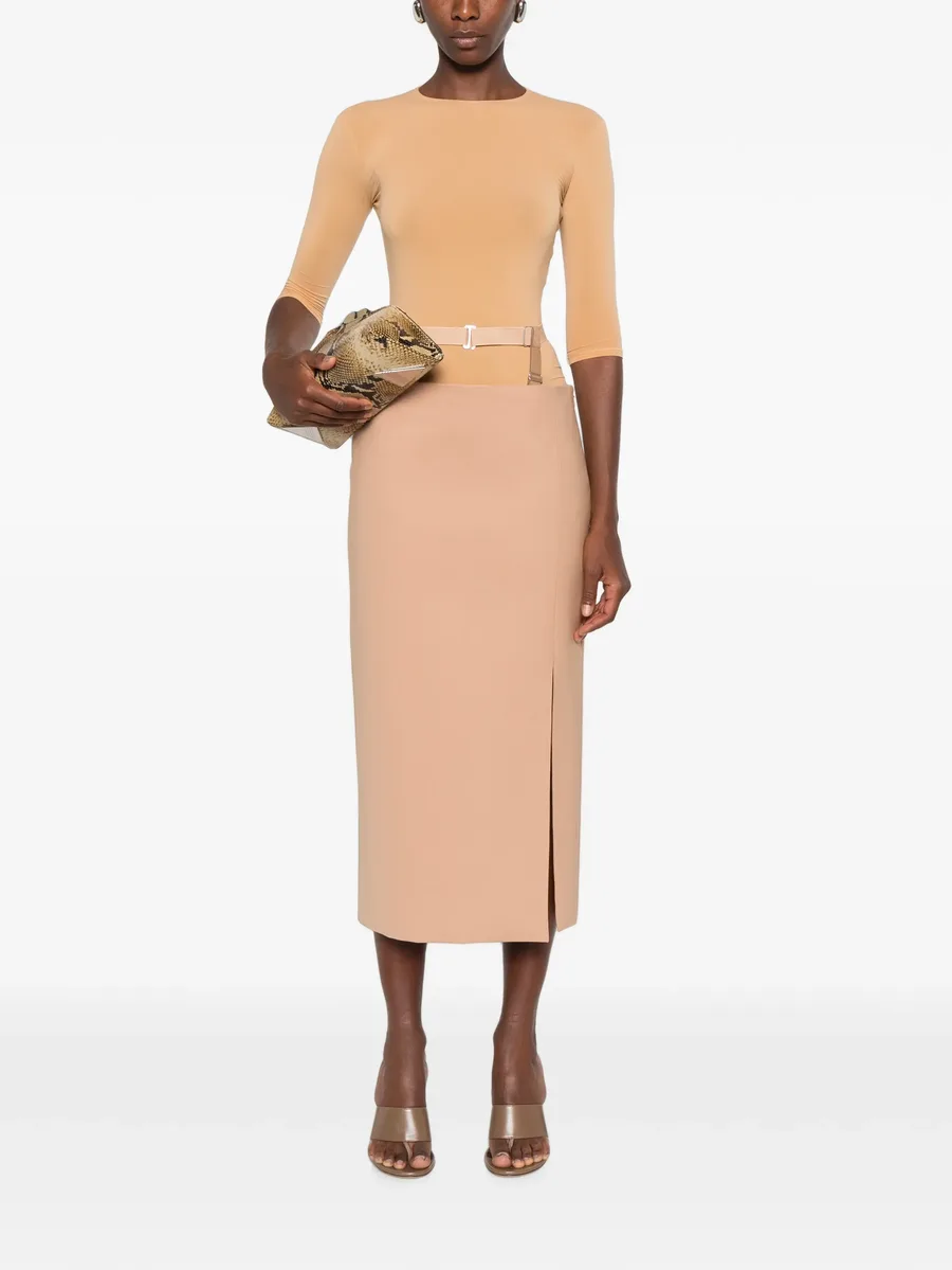 side-slit midi skirt 4