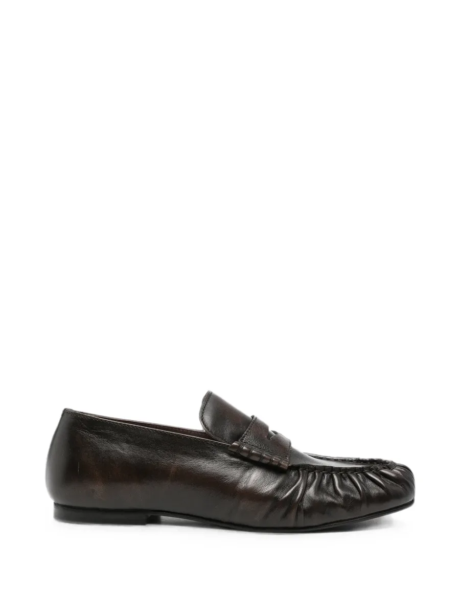 gathered penny-slot loafers 1