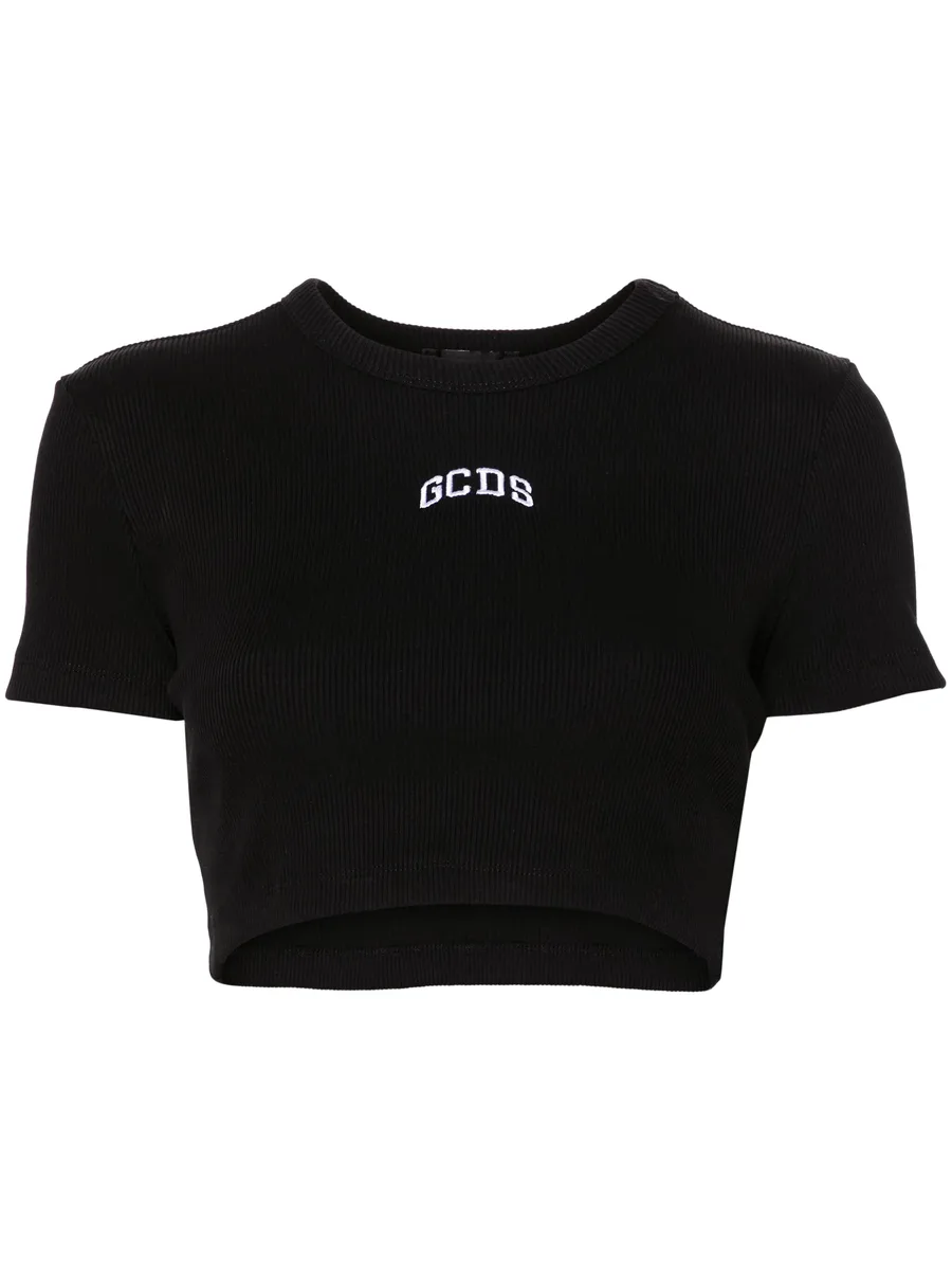 logo cropped T-shirt 1