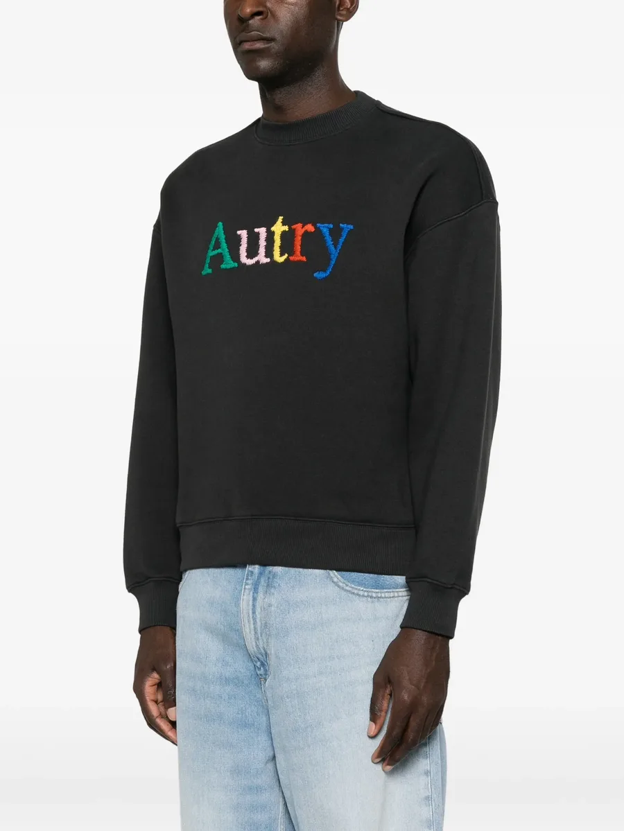 logo-embroidered sweatshirt 3