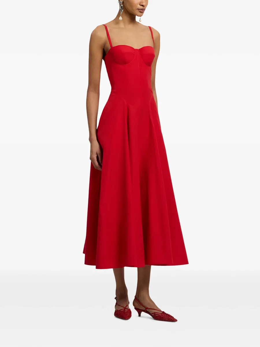 Marigot spaghetti-strap midi dress 7