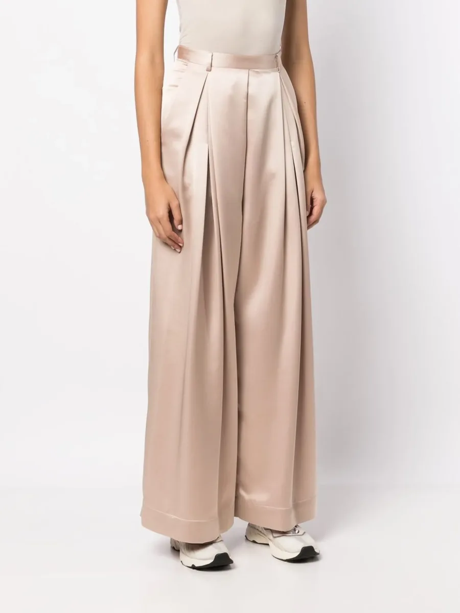 pleated wide-leg trousers 6