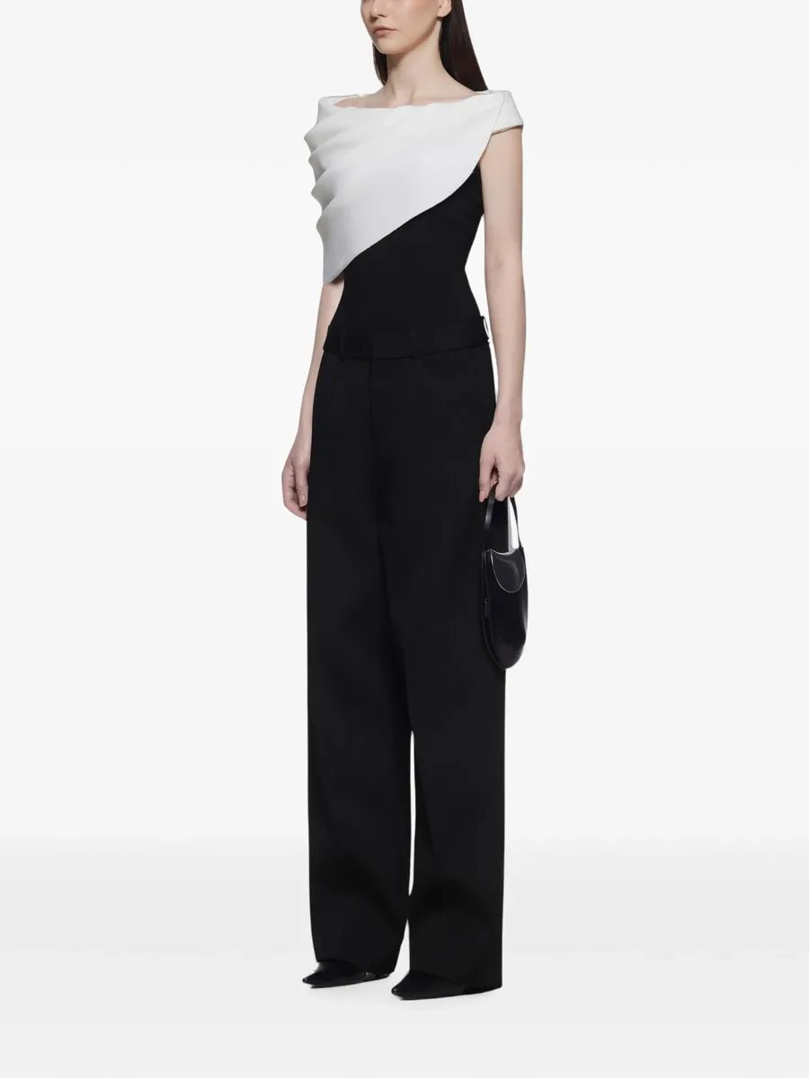 Lidia off-shoulder draped bodysuit 3