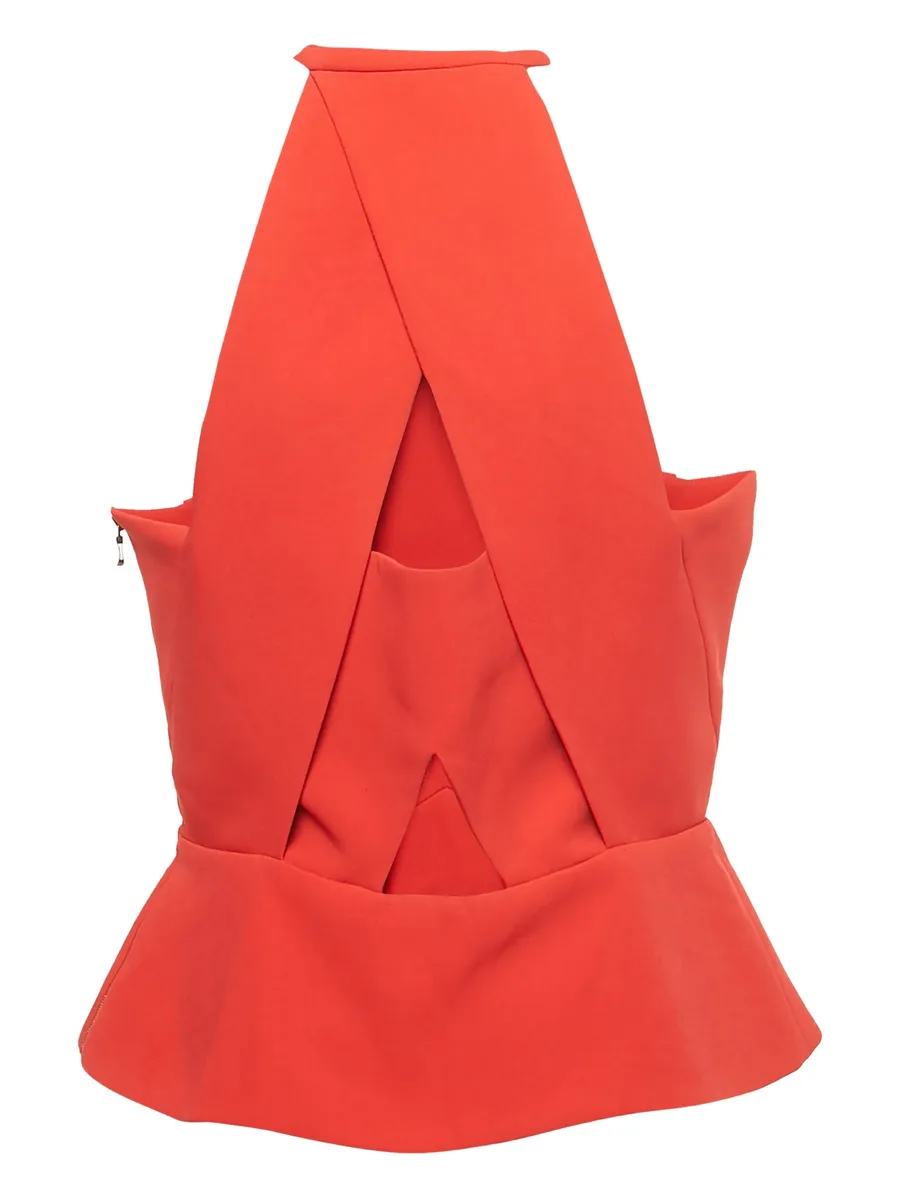sleeveless peplum top 4
