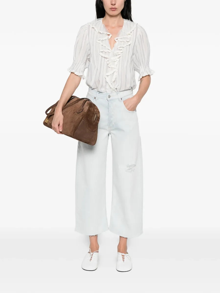 distressed denim trousers 4
