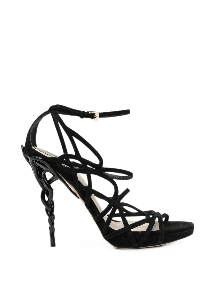 120mm strappy cage sandals 1