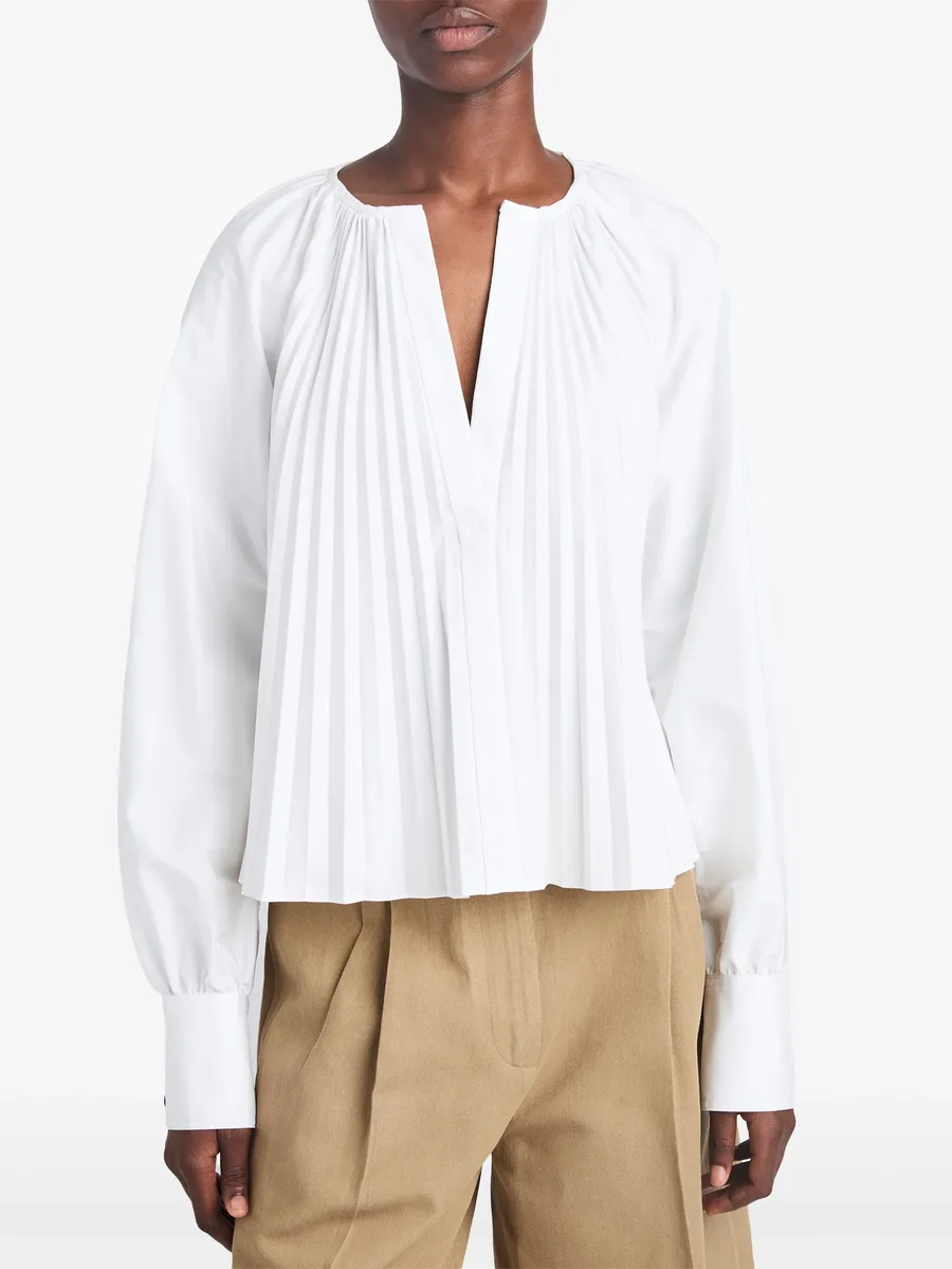 Monica pleat-detailing blouse 12