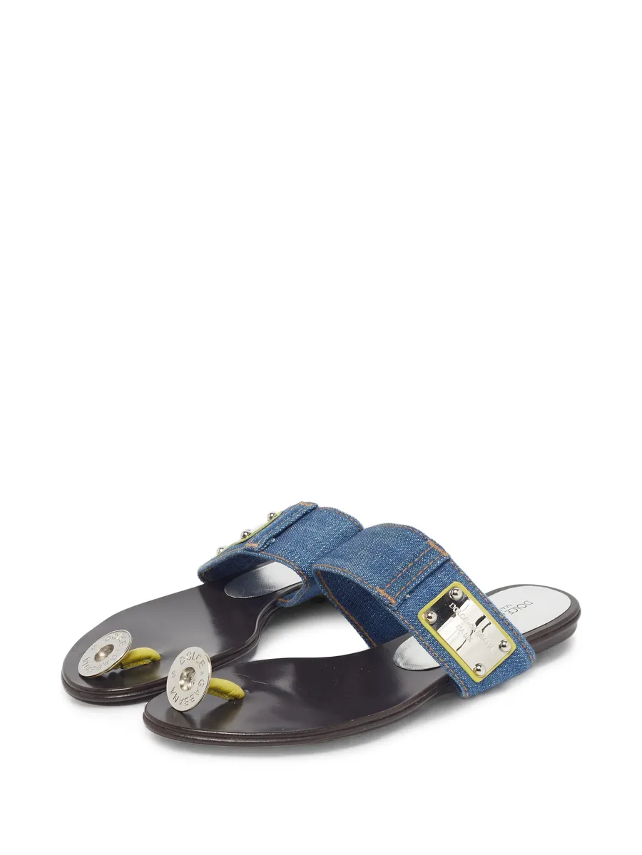 denim thong sandals 9