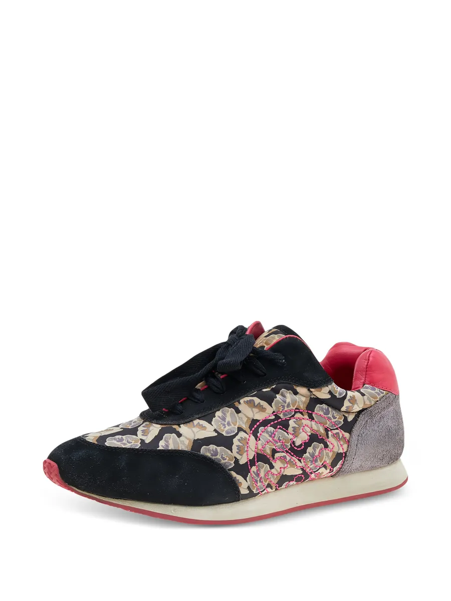 floral-print logo-detail sneakers 4
