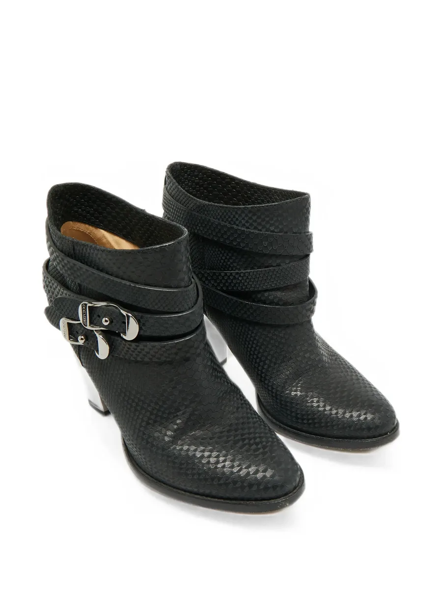 Marlin python-embossed ankle boots 9