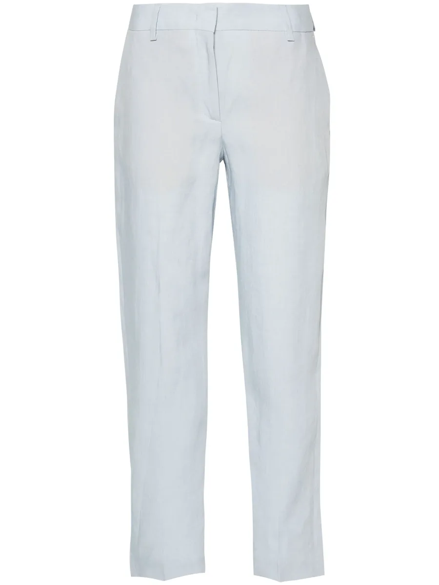 mid-rise tapered trousers 1